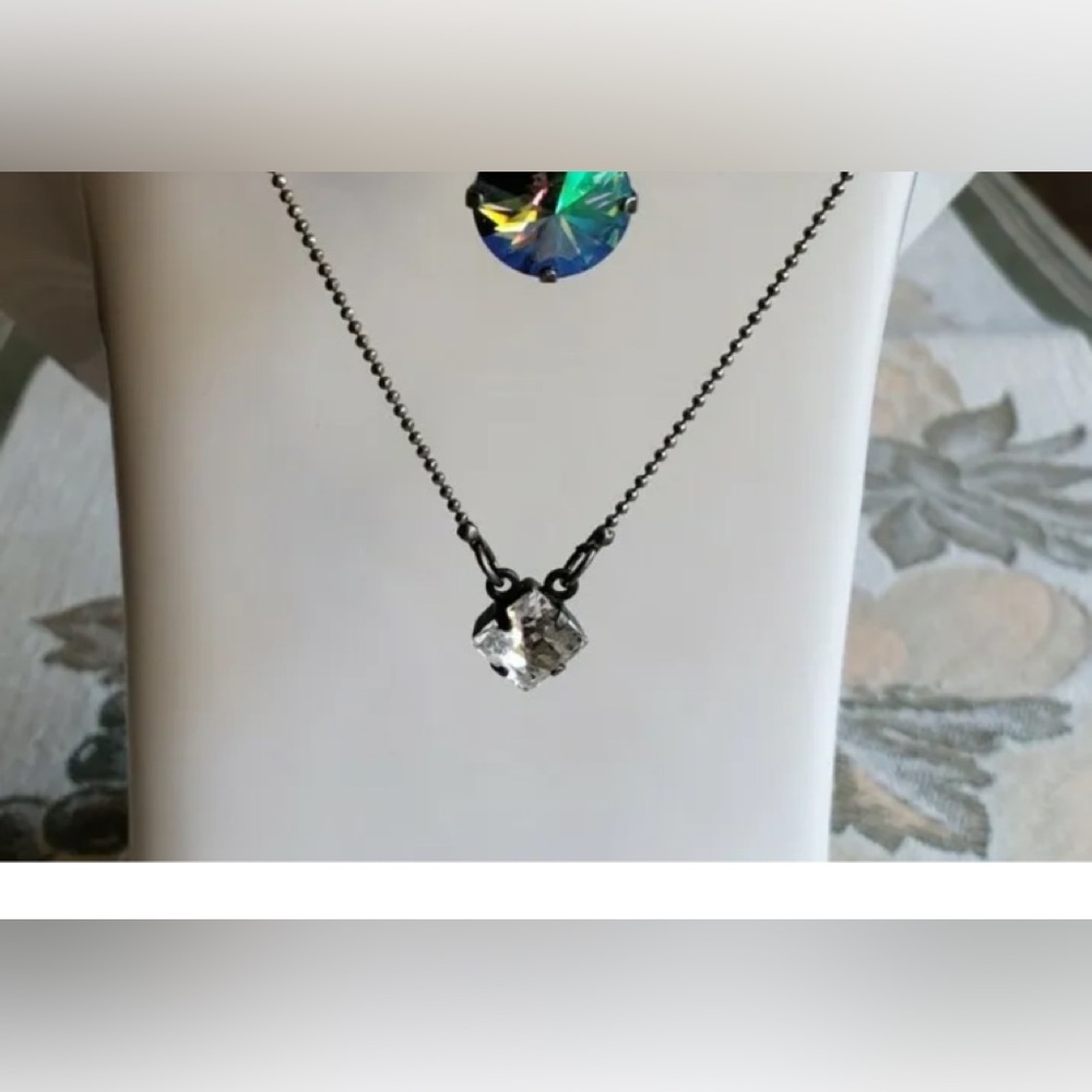 Sabika Micro-graphic double drop necklace from the 2015 winter collection